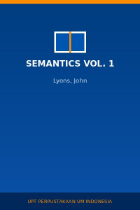 Image of Semantics Vol. 1