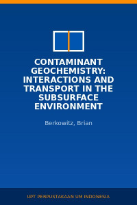 Image of Contaminant geochemistry: interactions and transport in the subsurface environment