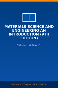 Image of Materials Science And Engineering An Introduction (9th Edition)