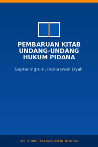 Image of Pembaruan kitab undang-undang hukum pidana