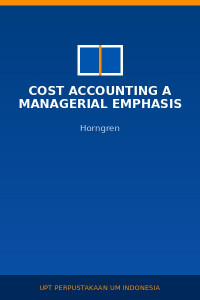 Image of Cost Accounting A Managerial Emphasis