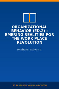 Image of Organizational Behavior (Ed.2) : Emering Realities for the Work place revolution