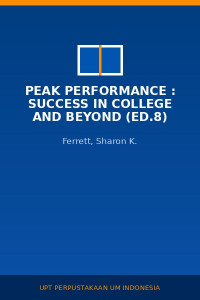 Image of Peak Performance : Success In College And Beyond (Ed.8)