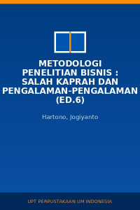 Image of Metodologi Penelitian Bisnis : Salah Kaprah Dan Pengalaman-Pengalaman (Ed.6)