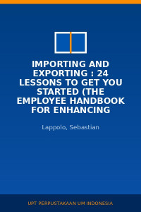 Image of Importing And Exporting : 24 Lessons To Get You Started (The Employee Handbook For Enhancing Corporate Performance)