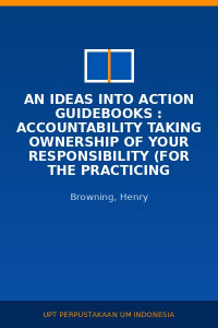 Image of An Ideas Into Action Guidebooks : Accountability Taking Ownership Of Your Responsibility (For The Practicing Manager)