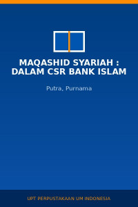 Image of Maqashid Syariah : Dalam CSR Bank Islam