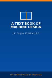 Image of A text book of machine design