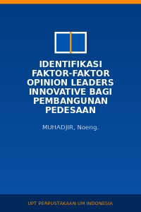 Image of Identifikasi faktor-faktor opinion leaders innovative bagi pembangunan pedesaan