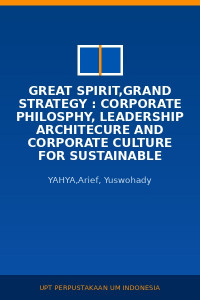Image of Great Spirit,Grand Strategy : Corporate Philosphy, Leadership Architecure And Corporate Culture For Sustainable growth