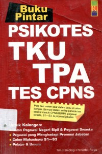 Image of Buku Pintar Psikotes TKU TPA Tes CPNS