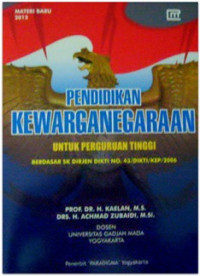 Image of Pendidikan Kewarganegaraan ; Untuk Perguruan Tinggi