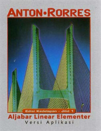 Image of Aljabar Linear Elementer ; Versi Aplikasi (Edisi 8 ; Jilid 1)