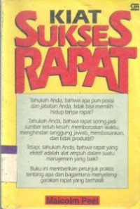 Image of Kiat Sukses Rapat