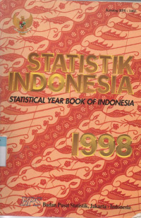 Image of Statistik Indonesia 1998 (Statistical Year Book Of Indonesia 1998)