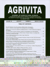 Image of AGRIVITA: Jurnal Of Agricultural Science Vol. 36, No. 1, February 2014