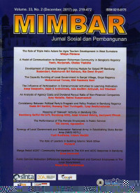 Image of MIMBAR: Social And Development Journal Vol. 30, No. 2, Desember 2014