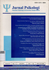 Image of Jurnal Psikologi: Fakultas Psikologi Universitas Gadjah Mada