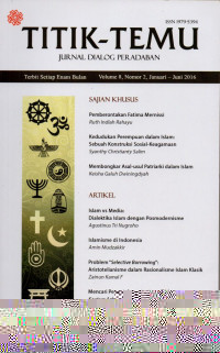Image of Titik Temu: Jurnal Dialog Peradaban Vol.8 No.2, Januari-Juni 2016