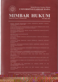 Image of Mimbar Hukum Vol. 26 No. 1, Feb 2014
