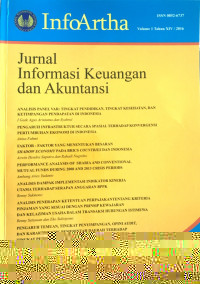 Image of Info Artha: Jurnal Informasi Keuangan Dan Akuntansi Vol. 1, No. 12, TH 2014