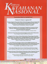 Image of Jurnal Ketahanan Nasional Vol. 23, No. 2, Agustus 2017