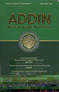 Image of Addin: Media Dialektika Ilmu Islam Vol. 10 No. 1, Feb 2016