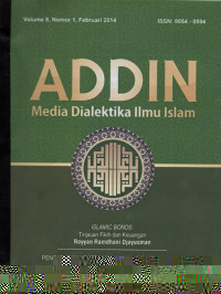 Image of ADDIN: Media Dialektika Ilmu Islam Vol. 8, No. 1, 02 2014