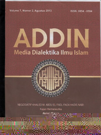 Image of ADDIN: Media Dialektika Ilmu Islam Vol. 7, No. 2, Agustus 2013
