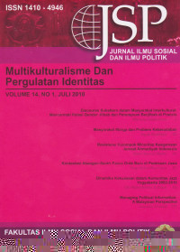 Image of JSP: Jurnal Ilmu Sosial Dan Ilmu Politik Vol. 16, No. 3, March 2013