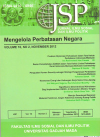 Image of JSP: Jurnal Ilmu Sosial Dan Ilmu Politik Vol. 18, No. 1, July 2014