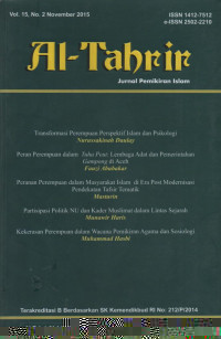 Image of AL-TAHRIR: Jurnal Pemikiran Islam Vol. 14, No. 1, Mei 2014