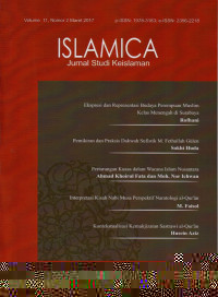 Image of ISLAMICA: Jurnal Studi Keislaman Vol. 7, No. 2, Maret 2013