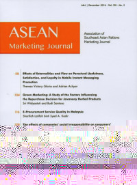 Image of ASEAN Marketing Journal Vol. 8, No. 2, December 2016