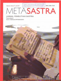 Image of Metasastra: jurnal penelitian sastra Vol. 10 No. 1, Juni 2017
