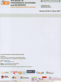 Image of JIEB: Jurnal of Indonesian Economy and Business Vol. 31, No. 2, TH 2016