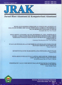 Image of JRAK: Jurnal Riset Akuntansi & Komputerisasi Akuntansi Vol. 8 No. 2, Ags 2017