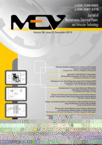 Image of MEV: Journal Of Mechatronics, Electrical Power, And Vehicular Technology Vol. 4, No. 2, December 2013