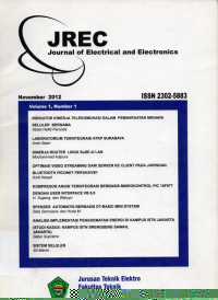 Image of JREC Vol. 1, No. 1, November 2012