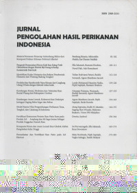 Image of Jurnal Pengolahan Hasil Perikanan Indonesia Vol. 18, No. 2, TH 2015