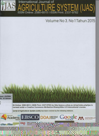 Image of IJAS: Agriculture System Vol. 1, No. 1, June 2013