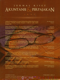 Image of JRAP: Jurnal Riset Akuntansi Dan Perpajakan Vol. 1, No. 2, Desember 2014
