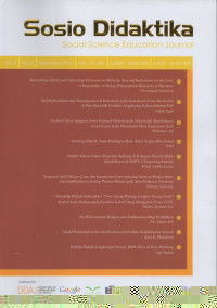 Image of SOSIO DIDAKTIKA: Social Science Education Journal Vol. 3, No. 2, Desember 2016