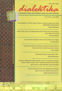Image of DIALEKTIKA Vol. 3, No. 1 Juni 2016