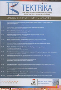 Image of TEKTRIKA Vol. 1, No. 1, Januari 2016