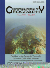 Image of Indonesian Jurnal of Geography Vol. 47, No. 1, June 2015